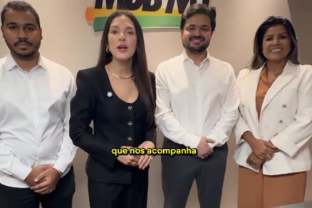 O comunicador Kassiano Souza, com Janaina Riva, o m�dico Arnaldo J�nior e a delegada Jannira Laranjeira