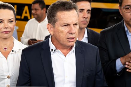 O governador Mauro Mendes, que negou ter desrespeitado senador