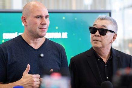 O prefeito Abilio Brunini e o novo secret�rio-adjunto de Governo, Newton Hidenori Ishii, o �Japon�s da Federal�