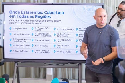 O prefeito de Cuiab� Abilio Brunini, que fez anuncio nesta sexta-feira (6)