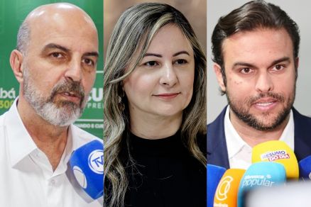 Os secret�rios Amauri Monge, Daniele Carmona e  Murilo Bianchini: de sa�da do Alencastro