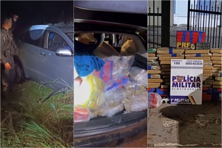 PM e PRF apreendem carregamento de coca�na e super maconha 