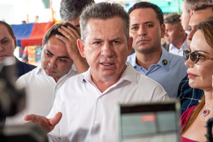 O governador Mauro Mendes, que fez an�lise de candidatura 