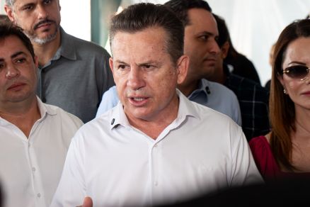 O governador Mauro Mendes, que criticou promessa de pr�-campanha