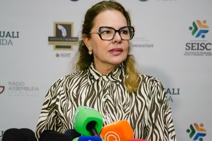 A presidente da C�mara de Cuiab�, Paula Calil 