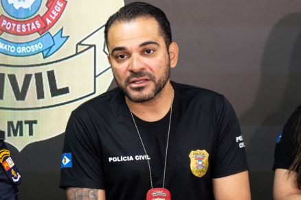 O delegado Caio Albuquerque, da Delegacia de Homic�dios e Prote��o � Pessoa (DHPP)