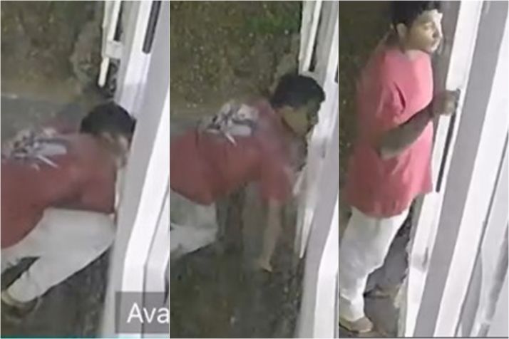 V�deo flagra acusado de matar irm� rondando est�dio de empres�ria