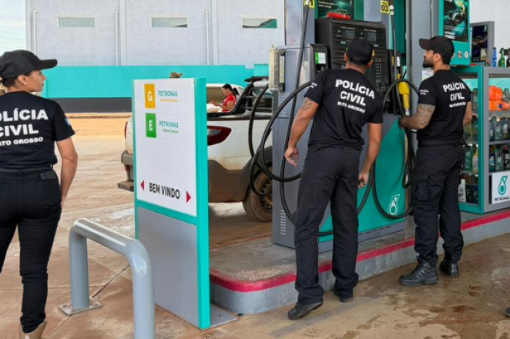 Pol�cia Civil e MPE fiscalizam postos de combust�veis em MT