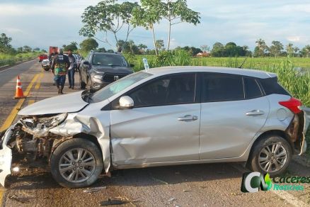 O carro envolvido no acidente que matou menino de 11 anos 