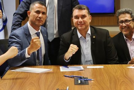 O deputado Coronel Assis, que filiou-se ao PL com presen�a do presidenci�vel Fl�vio Bolsonaro