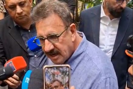 O apresentador Ratinho esteve em Cuiab� cumprindo agenda no Pal�cio Paiagu�s