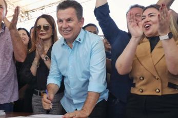 Mendes lan�a pacote de obras de R$ 385 mi em cidade de MT