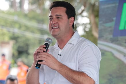 O governador do paran�, Ratinho Jr.