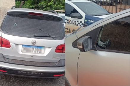 VW Space Cross das v�timas, que teve carro alvejado 