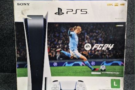 PS5 que far� parte do leil�o eletr�nico de mercadorias apreendidas e abandonadas, realizado pela Secretaria de Estado de Fazenda de Mato Grosso