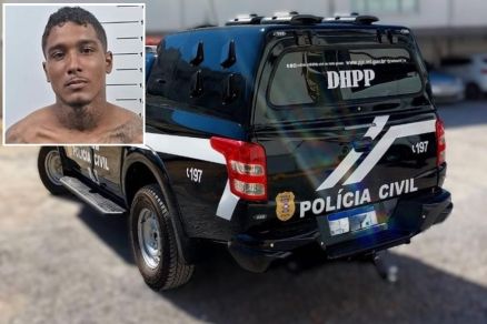 Marcos Pereira Soares (detalhe) est� preso acusado de matar irm� 