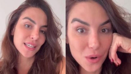 Mel Fronckowiak contou que fraturou a coluna ap�s cair em casa 