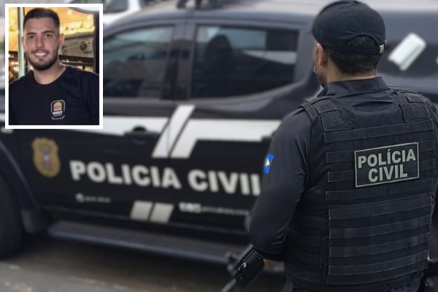 O corretor Bruno Pianesso, que se entregou � Pol�cia Civil em Sorriso