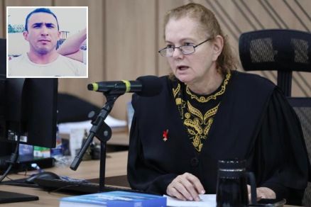 A ju�za M�nica Catarina Perri Siqueira manteve pris�o de Rennan Albuquerque de Melo (no detalhe)