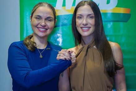 Vice-prefeita da Capital, coronel V�nia Rosa, que aceitou convite da presidente estadual, Janaina Riva 