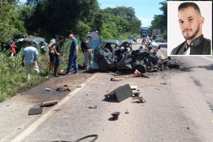 O DJ Azerdk (detalhe), que morreu ap�s acidente na BR-174