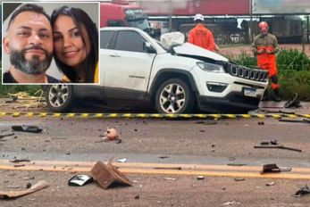 Saiba quem � o casal que morreu em grave colis�o na BR-163