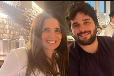 Malu Mader e o filho Ant�nio Mader Bellotto