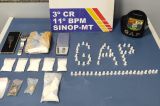 PM prende traficante com tablete e por��es de coca�na em MT