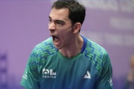 Hugo Calderano cravou a quarta vit�ria seguida na Copa do Mundo de Maca