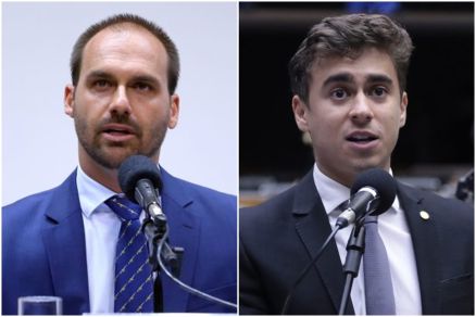 Eduardo Bolsonaro e Nikolas Ferreira integram mesmo grupo pol�tico nas elei��es de 2026