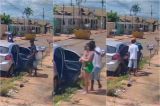 Criminosos invadem casa e levam fam�lia com beb� em VG; v�deo