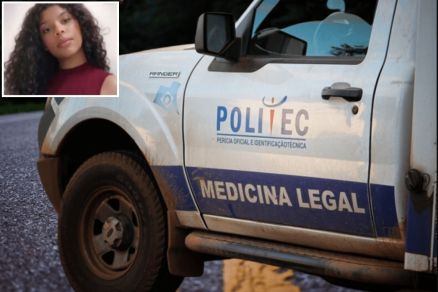 Aridiny de Souza Nunes (detalhe), que foi encontrada morta em piscina