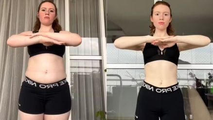 Vict�ria Diniz mostrou antes e depois de perder 21 kg 