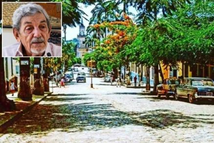 O historiador An�bal Alencastro (detalhe) que falou sobre Cuiab�, que completou 307 anos