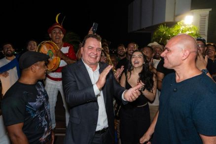 Presidente da ALMT, Max Russi e prefeito de Cuiab�, Ab�lio Brunini