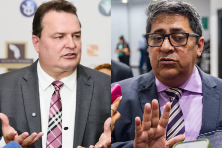 Os presidentes estaduais do Podemos e do Partido Liberal (PL), deputado Max Russi e Ananias Filho, respectivamente