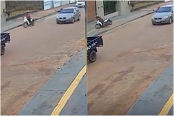 V�deo mostra motociclista sendo executado por ocupantes de carro