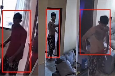 V�deo mostra momento em que homem entra e sai da casa da v�tima 