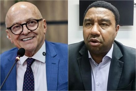 O governador Otaviano Pivetta e o ex-presidente da Unimed Cuiab�, Rubens Carlos