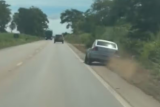 Carro em zigue-zague capota e mata motorista no interior de MT