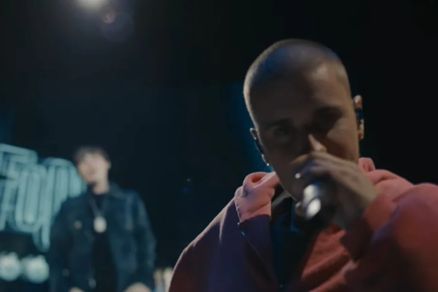 Justin Bieber em apresenta��o no Coachella