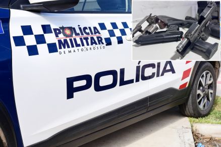 No detalhe, o armamento de criminosos que sequestraram empres�rio do agroneg�cio em MT