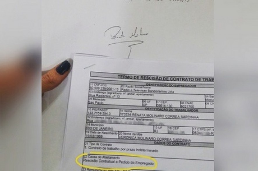 MidiaNews  Ex-Panicat divulga termo de rescisão para 