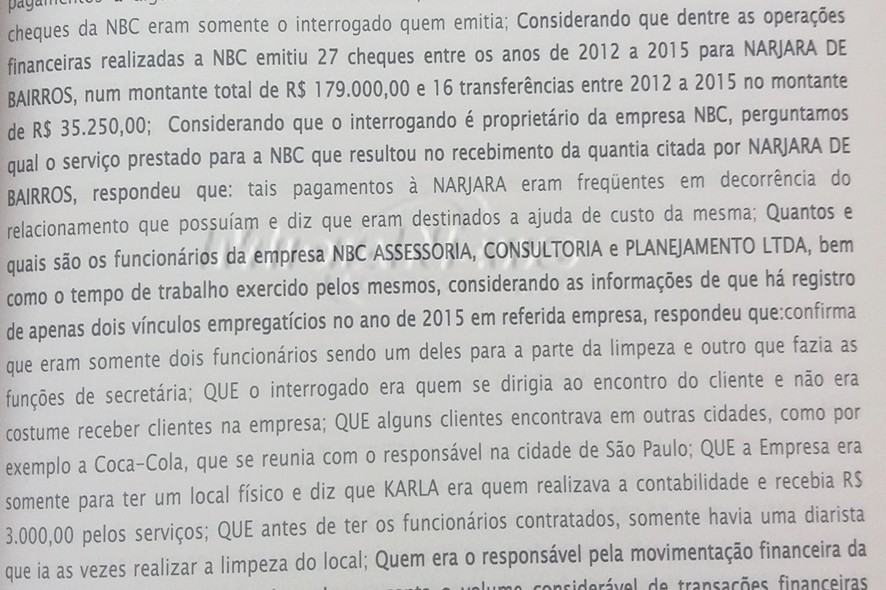 depoimento pedro nadaf sobre narjara bairros
