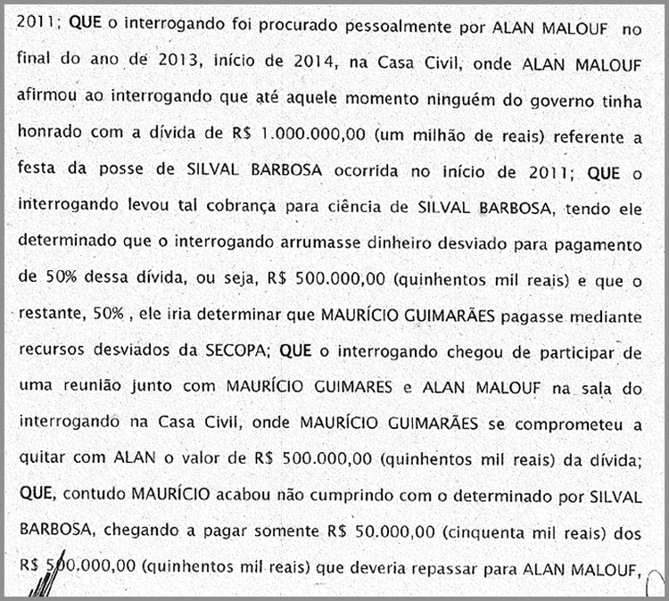 print confissão nadaf sobre alan malouf