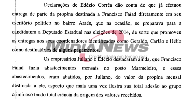faiad recebeu propina no escritório print