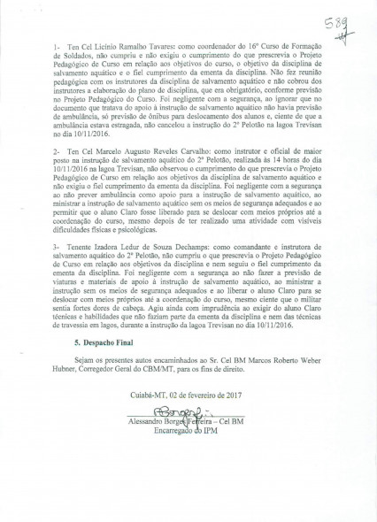 fac simile inquerito