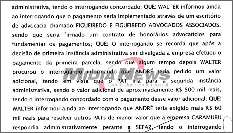 print propina em mais processos caramuru