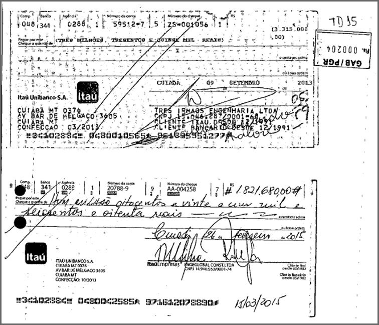 print cheques engeglobal e três irmãos