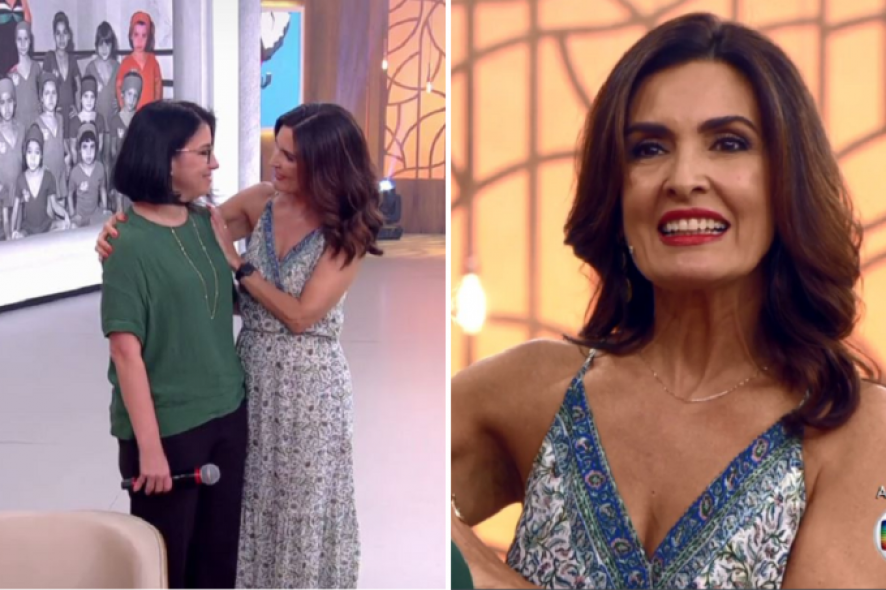 MidiaNews Fátima Bernardes é surpreendida por exaluna de balé no Encontro MidiaNews Fátima Bernardes é surpreendida por exaluna de balé no Encontro